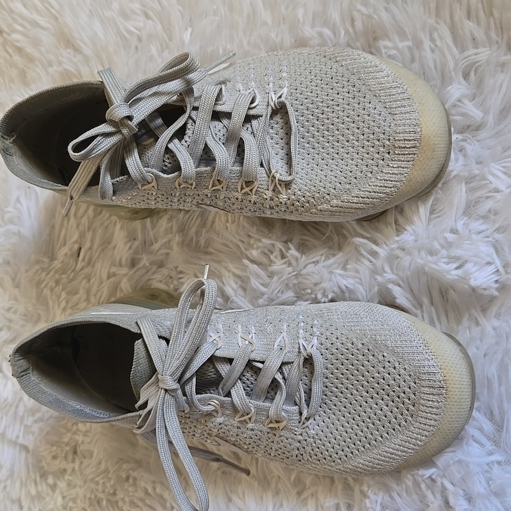 Nike Gray and White Women's Sneakers